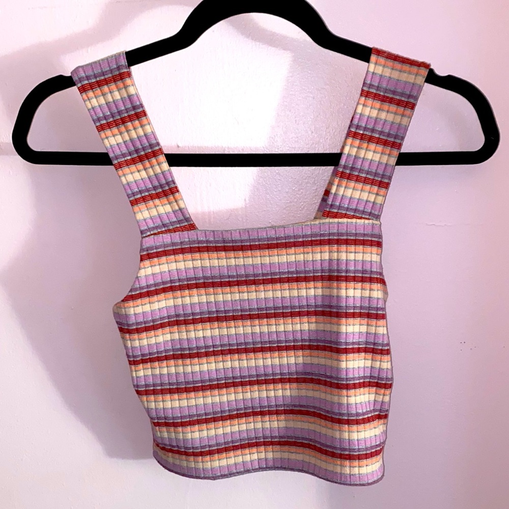 striped AE tank top